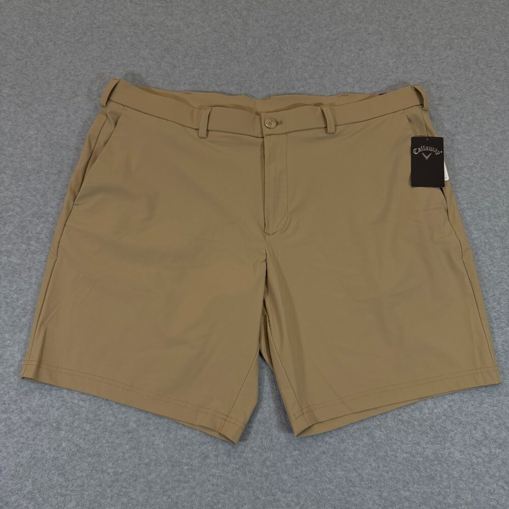 Callaway Men's Opti-Dri Stretch Performance Golf Shorts Chinchilla 40x9" NWT